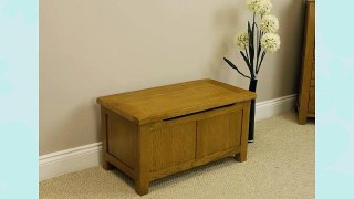 TUCAN - RUSTIC OAK BLANKET BOX / END OF BED UNIT / TOY BOX OTTOMAN STORAGE CHEST