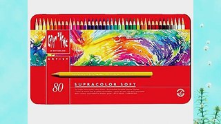 Caran D'Ache Supracolor Soft Pencils - Assorted Colours (Tin of 80)