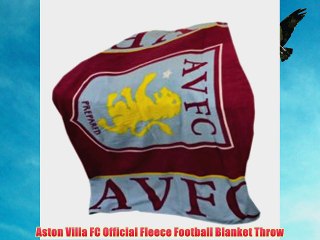 Aston Villa FC Official Fleece Football Blanket Throw
