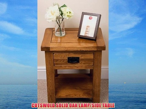 COTSWOLD SOLID OAK LAMP/SIDE TABLE