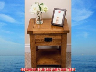 COTSWOLD SOLID OAK LAMP/SIDE TABLE
