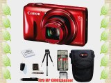 Canon PowerShot SX600 HS (Red)   16GB Memory Card   All in One High Speed Card Reader   Standard