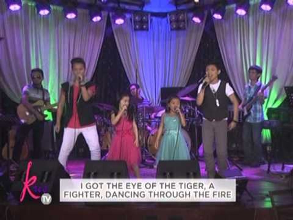 Darren, Darlene, Juan Karlos & Lyca sing "Roar" on Kris TV