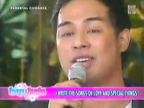 Jed Madela sings Barry Manilow's I Write The Songs'
