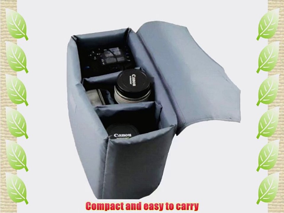 Yimidear? Waterproof Shockproof Partition Padded Camera Bags SLR DSLR TLR Insert Protection