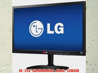 LG - 21.5 LED HD Monitor - Black - 22M33D