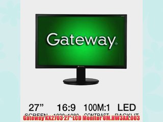 Gateway KX2703 27 LCD Monitor UM.HW3AA.003