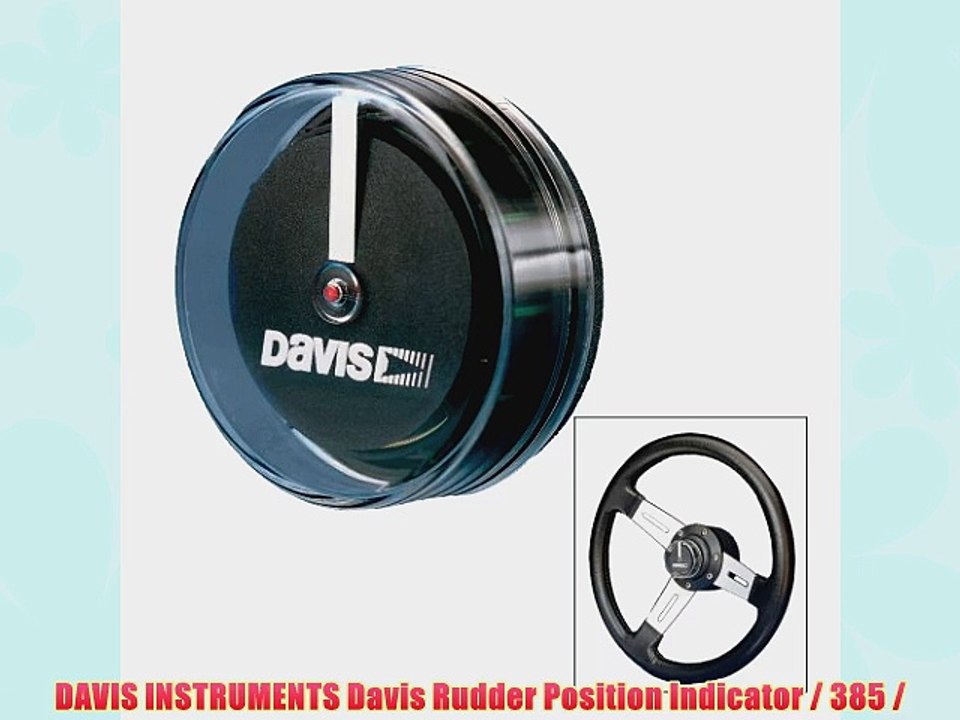 DAVIS INSTRUMENTS Davis Rudder Position Indicator / 385 / - video ...