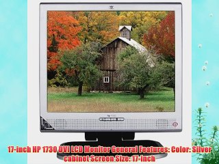17 HP 1730 DVI LCD Monitor w/Speakers (Silver)