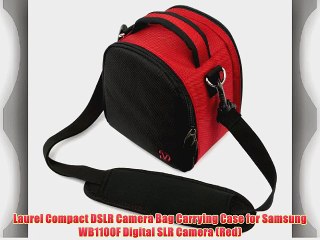 Laurel Compact DSLR Camera Bag Carrying Case for Samsung WB1100F Digital SLR Camera (Red)