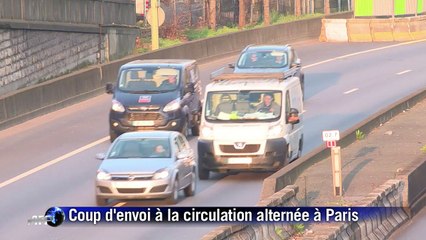 Coup d'envoi à la circulation alternée à Paris