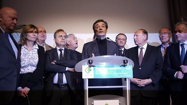 1er tour des élections départementales - Discours de Patrick Devedjian