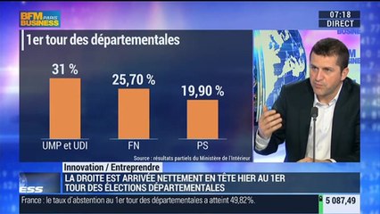Elections départementales: l'UMP est en tête: Gaël Sliman – 23/03