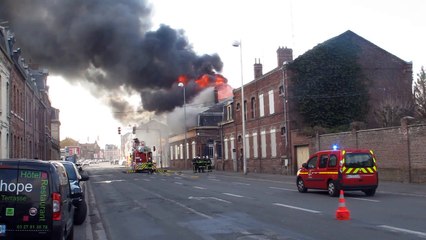 Incendie à Cambrai : l'intervention des secours