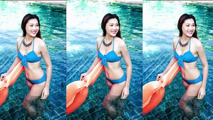 Fan MU - Hoa khôi áo dài Việt Nam lộ khe mu khi biểu diễn bikini