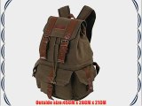 koolertron Canvas DSLR SLR Camera Shoulder Bag Backpack Rucksack Bag With Waterproof Rain Cover