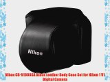 Nikon CB-N1000SA Black Leather Body Case Set for Nikon 1 V1 Digital Camera