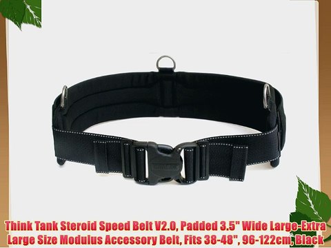 Think Tank Steroid Speed Belt V2.0 Padded 3.5 Wide Large-Extra Large Size Modulus Accessory