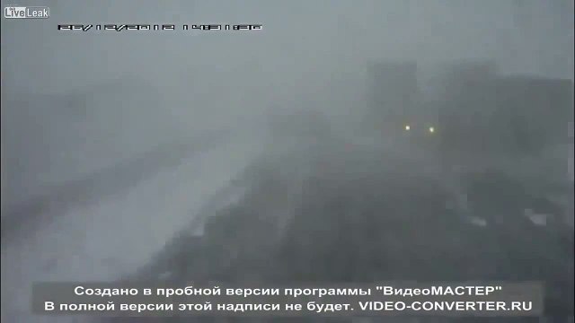 Accident on Icy Road in Kazan, Russia