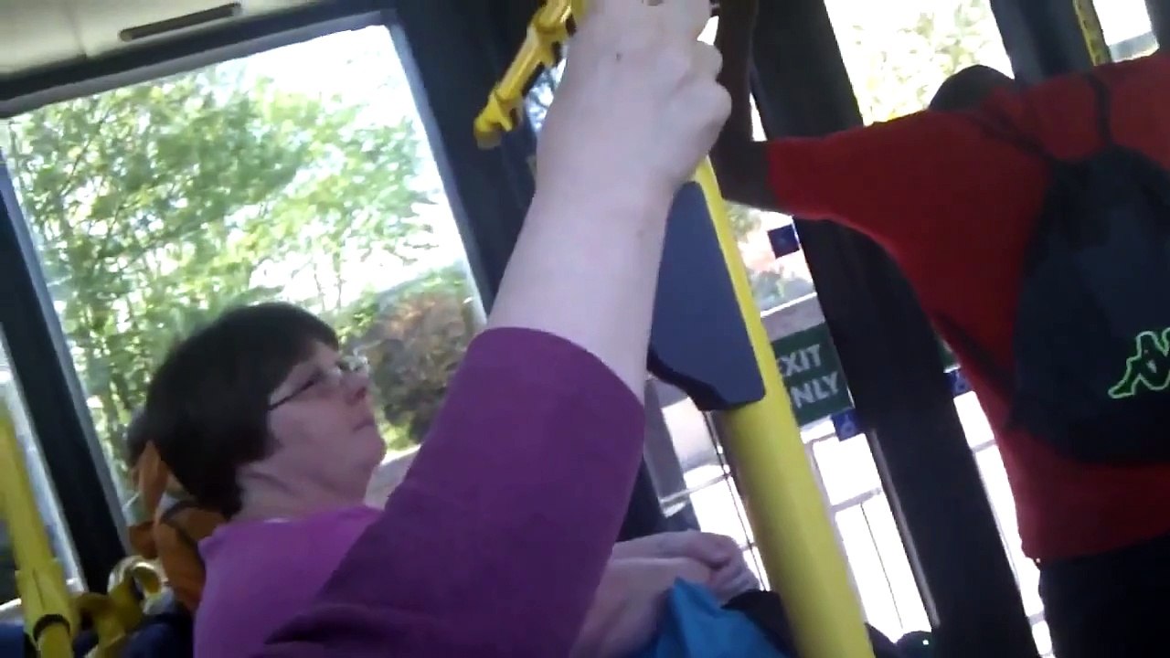 African And Jamaican Women Arguing On The Bus