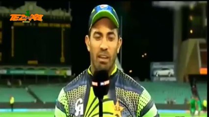 World Cup Wahab Riyaz  Pak v Aus  Match  Tezabi Totay