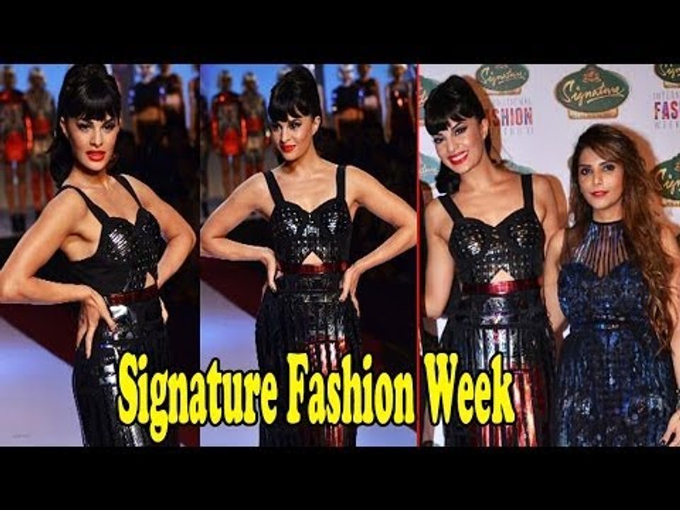 Jacqueline Fernandez On Ramp For Signature Fashion Week 2013
