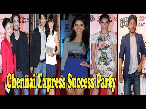 Shahrukh Khan Deepika Rohit Shetty @ Success Party Of ''Chennai Express''