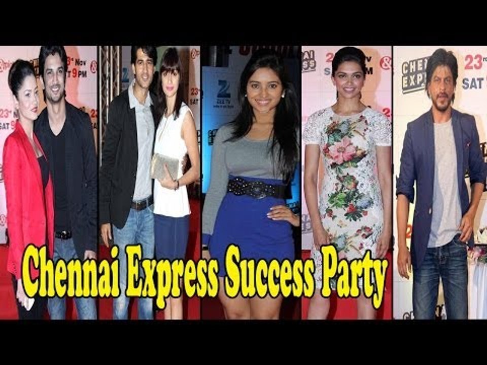 Shahrukh Khan Deepika Rohit Shetty @ Success Party Of ''Chennai Express''