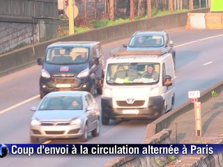 Pollution: coup d'envoi à la circulation alternée à Paris