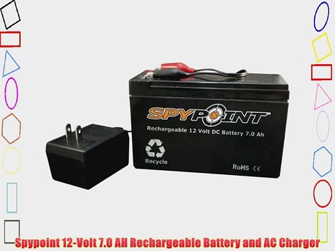 Spypoint 12-Volt 7.0 AH Rechargeable Battery and AC Charger