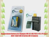 BLN1 Fully Decoded Replacement Battery and Charger for Olympus OM-D Series EM-5 Camera - Compatible