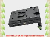 Lanparte DSLR V-Mount BP Battery Power Supply Adapter 5v 7.2v 12V 15V w/ 2 HDMI Canon For 5D