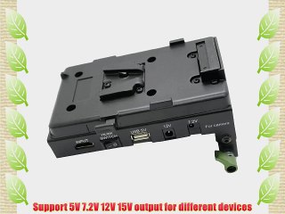 下载视频: Lanparte DSLR V-Mount BP Battery Power Supply Adapter 5v 7.2v 12V 15V w/ 2 HDMI Canon For 5D