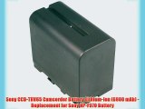Sony CCD-TRV65 Camcorder Battery Lithium-Ion (6900 mAh) - Replacement for Sony NP-F970 Battery