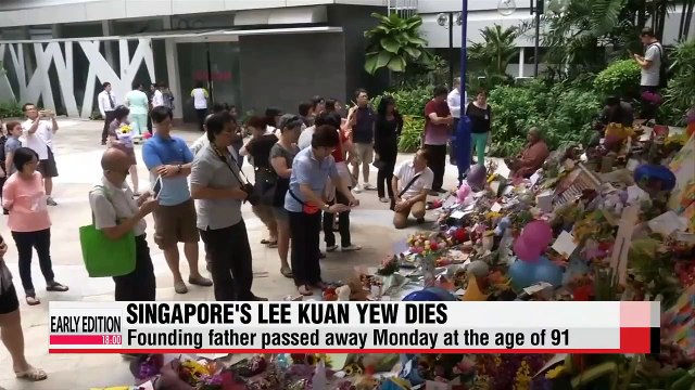 Singapore's founding father Lee Kuan Yew dies at age 91