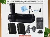 Canon BG-E13 Battery Grip for Canon EOS 6D DSLR Camera with CS Pro Kit: Includes Canon BGE13