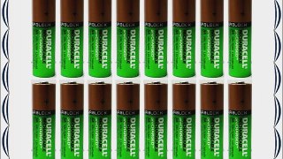 16 X NEW Duracell AA Batteries Rechargeable NiMH Precharged 2400mAh   FREE BATTERY HOLDER