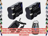 Amsahr S-NP400-2CT Pack-2 Digital Replacement Battery Plus Travel Charger for Minolta NP400