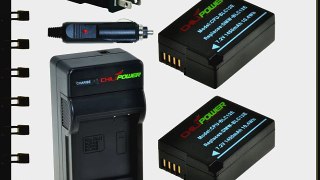 ChiliPower DMW-BLC12 DMW-BLC12E DMW-BLC12PP 1450mAh Battery 2-Pack   Charger (US Plug) for