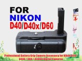 Professional Battery Grip Camera Accessory for Nikon D40 / D40X / D60 / D3000 Digital Cameras