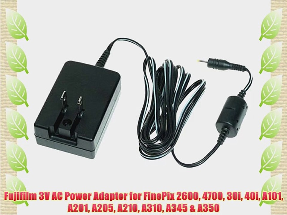 Fujifilm 3V AC Power Adapter for FinePix 2600 4700 30i 40i A101 A201 A205 A210 A310 A345