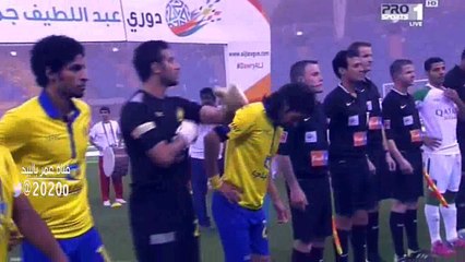 لقطه كامله ( تيفو جماهير النصر  ) امام الاهلي الجوله 20