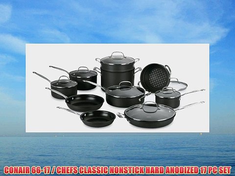 CONAIR 66-17 / CHEFS CLASSIC NONSTICK HARD ANODIZED 17 PC SET