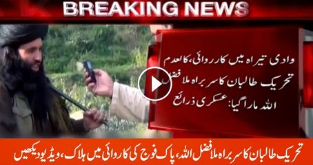 Pakistan Taliban chief Mullah Fazlullah killed in Vadia Tera
