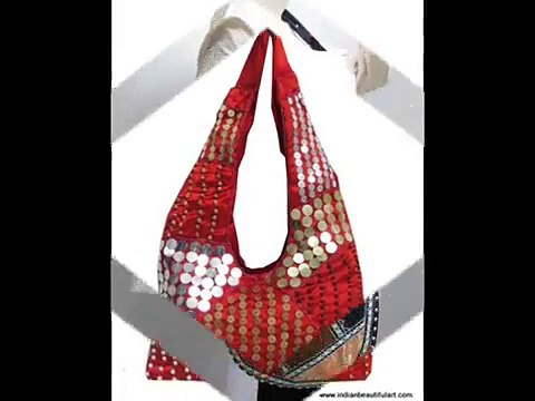 Cotton Fabric Hand Embroidered Shoulder Bag