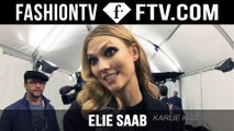 Elie Saab Fall/Winter 2015 Arrival & Backstage ft. Karlie Kloss & Anja Rubik | Paris Fashion Week PFW | FashionTV