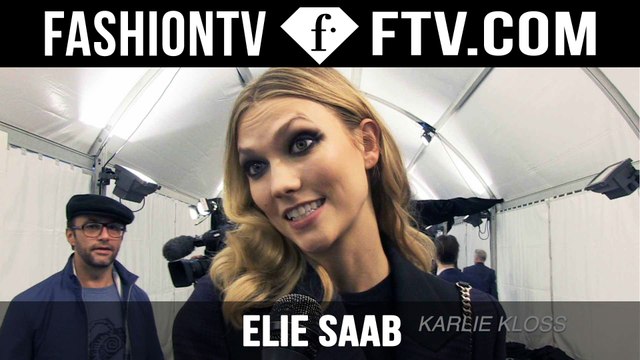 Elie Saab Fall/Winter 2015 Arrival & Backstage ft. Karlie Kloss & Anja Rubik | Paris Fashion Week PFW | FashionTV
