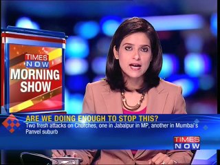 Sinking secularism: 2 churches attacked