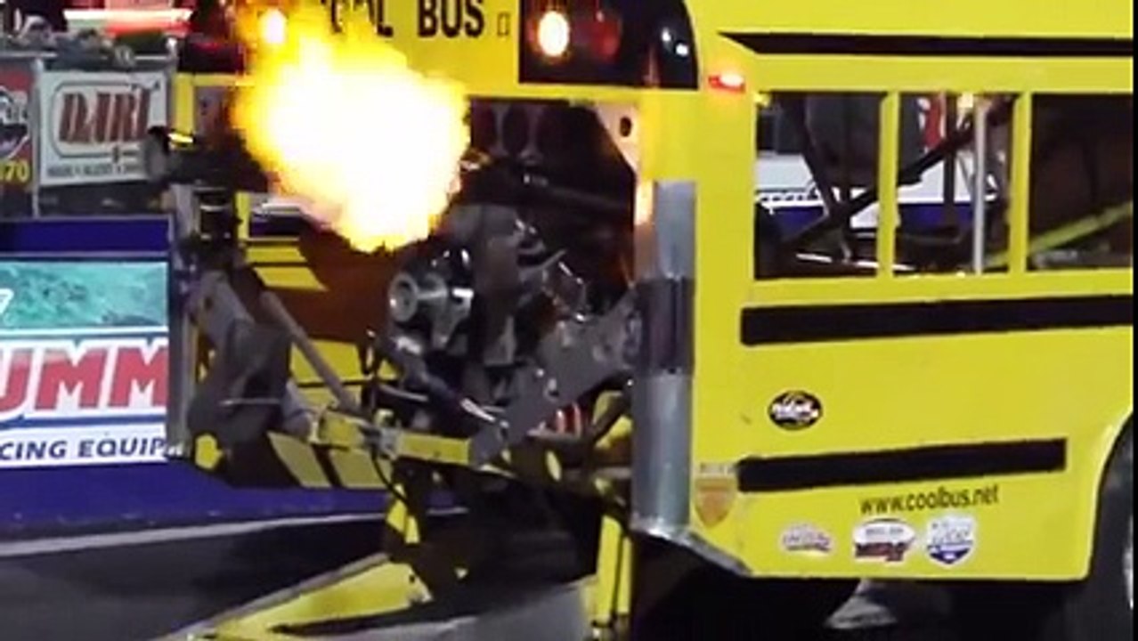 School Bus Turbo Jet wheeling