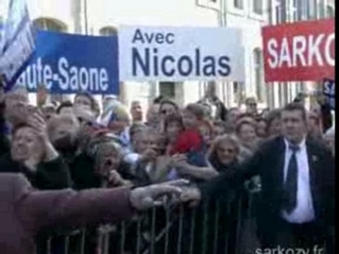 Nicolas Sarkozy en Haute-Saone et Doubs